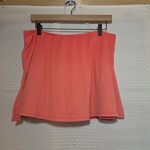 Beach House Womens 18W Salmon  Comfort Athleisure Skort Elastic Waist ActiveWear
